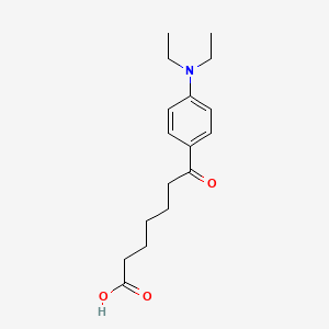 molecular formula C17H25NO3 B1360720 7-[4-(N,N-二乙氨基)苯基]-7-氧代庚酸 CAS No. 951889-32-0