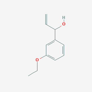 molecular formula C11H14O2 B13607209 1-(3-Ethoxyphenyl)prop-2-en-1-ol 