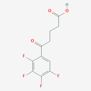 molecular formula C11H8F4O3 B1360721 Ácido 5-(2,3,4,5-tetrafluorofenil)-5-oxovalérico CAS No. 951891-61-5