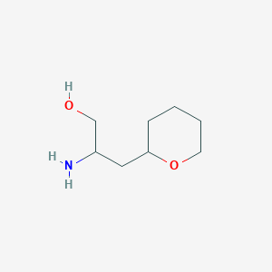 2-Amino-3-(tetrahydro-2h-pyran-2-yl)propan-1-ol