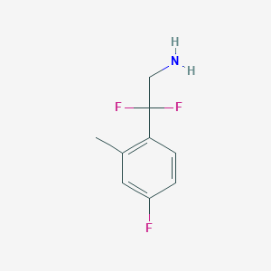 2,2-Difluoro-2-(4-fluoro-2-methylphenyl)ethan-1-amine