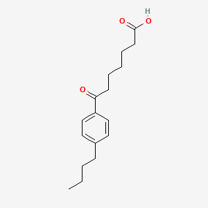 molecular formula C17H24O3 B1360725 7-(4-Butylphenyl)-7-oxoheptanoic acid CAS No. 951892-12-9