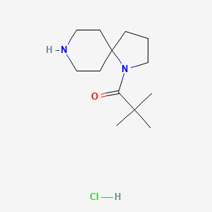 1-{1,8-Diazaspiro[4.5]decan-1-yl}-2,2-dimethylpropan-1-onehydrochloride