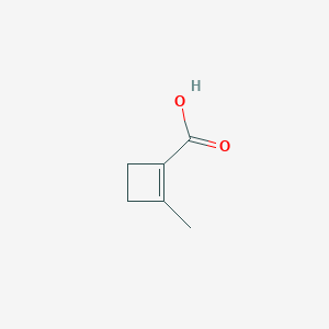 molecular formula C6H8O2 B13607272 2-Methylcyclobut-1-ene-1-carboxylic acid 