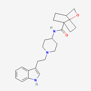 N-{1-[2-(1H-indol-3-yl)ethyl]piperidin-4-yl}-2-oxabicyclo[2.2.2]octane-1-carboxamide