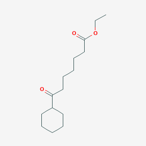 molecular formula C15H26O3 B1360750 7-环己基-7-氧代庚酸乙酯 CAS No. 898753-77-0