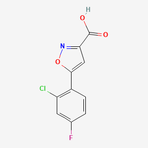 5-(2-Chloro-4-fluorophenyl)isoxazole-3-carboxylic Acid