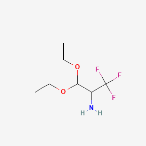 3,3-Diethoxy-1,1,1-trifluoropropan-2-amine