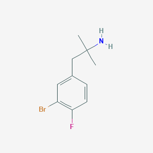 1-(3-Bromo-4-fluorophenyl)-2-methylpropan-2-amine