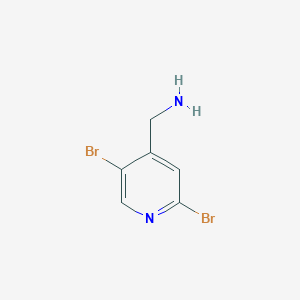 (2,5-Dibromopyridin-4-yl)methanamine