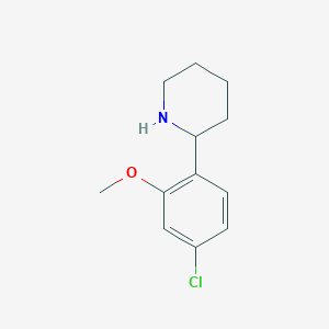 2-(4-Chloro-2-methoxyphenyl)piperidine