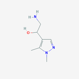 2-amino-1-(1,5-dimethyl-1H-pyrazol-4-yl)ethan-1-ol