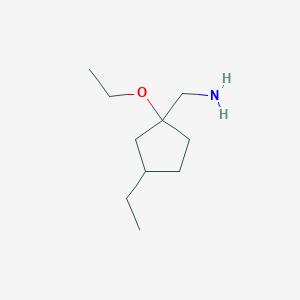 (1-Ethoxy-3-ethylcyclopentyl)methanamine