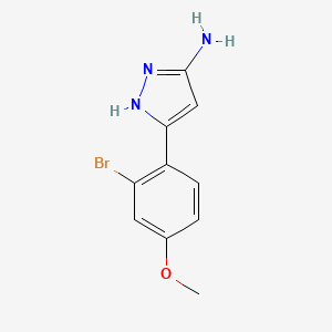 3-(2-bromo-4-methoxyphenyl)-1H-pyrazol-5-amine