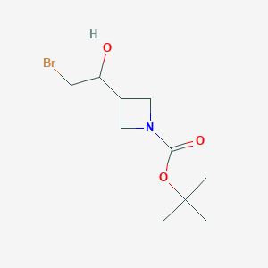 Tert-butyl 3-(2-bromo-1-hydroxyethyl)azetidine-1-carboxylate