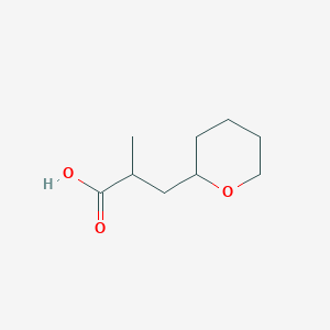 2-Methyl-3-(tetrahydro-2h-pyran-2-yl)propanoic acid