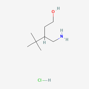 3-(Aminomethyl)-4,4-dimethylpentan-1-olhydrochloride