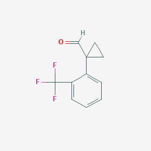 1-(2-(Trifluoromethyl)phenyl)cyclopropane-1-carbaldehyde