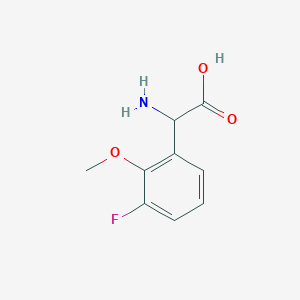 2-Amino-2-(3-fluoro-2-methoxyphenyl)acetic acid