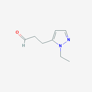 3-(1-ethyl-1H-pyrazol-5-yl)propanal