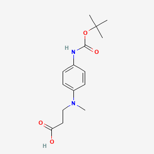 3-[(4-{[(Tert-butoxy)carbonyl]amino}phenyl)(methyl)amino]propanoicacid