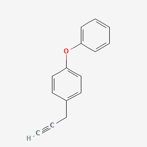 molecular formula C15H12O B13607930 1-Phenoxy-4-(2-propyn-1-yl)benzene CAS No. 70090-70-9