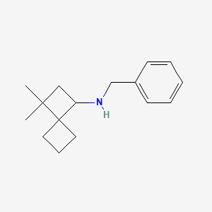 molecular formula C16H23N B13607951 N-benzyl-3,3-dimethylspiro[3.3]heptan-1-amine 