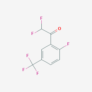 2,2-Difluoro-1-(2-fluoro-5-(trifluoromethyl)phenyl)ethanone