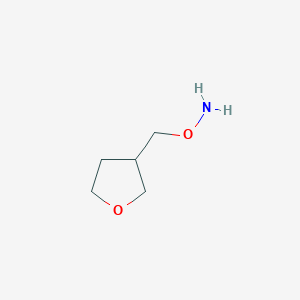 molecular formula C5H11NO2 B13608029 O-((tetrahydrofuran-3-yl)methyl)hydroxylamine 