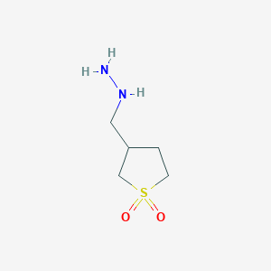 3-(Hydrazinylmethyl)tetrahydrothiophene 1,1-dioxide