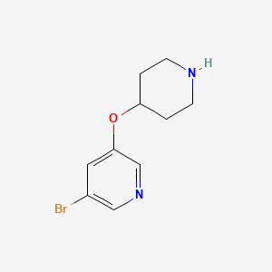 3-Bromo-5-(piperidin-4-yloxy)pyridine