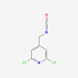 molecular formula C7H4Cl2N2O B13608055 2,6-Dichloro-4-(isocyanatomethyl)pyridine 