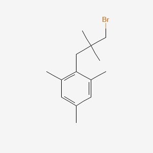 2-(3-Bromo-2,2-dimethylpropyl)-1,3,5-trimethylbenzene