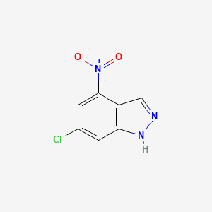 molecular formula C7H4ClN3O2 B1360812 6-氯-4-硝基-1H-吲唑 CAS No. 885519-50-6