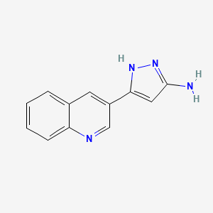 5-Quinolin-3-yl-2H-pyrazol-3-ylamine