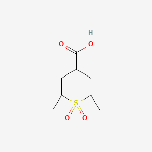 2,2,6,6-Tetramethyl-1,1-dioxo-1lambda6-thiane-4-carboxylicacid