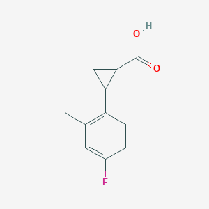 2-(4-Fluoro-2-methylphenyl)cyclopropane-1-carboxylic acid