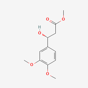 Methyl (R)-3-(3,4-dimethoxyphenyl)-3-hydroxypropanoate