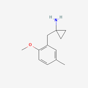 1-(2-Methoxy-5-methylbenzyl)cyclopropan-1-amine