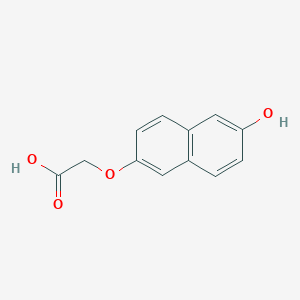 B136082 Acetic acid, (6-hydroxy-2-naphthalenyl)oxy- CAS No. 10441-36-8