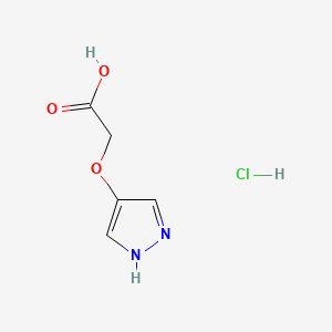 2-(1H-pyrazol-4-yloxy)aceticacidhydrochloride