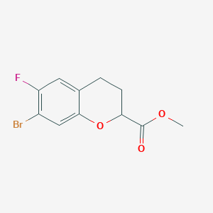 methyl7-bromo-6-fluoro-3,4-dihydro-2H-1-benzopyran-2-carboxylate