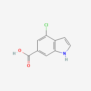 molecular formula C9H6ClNO2 B1360824 4-氯-1H-吲哚-6-羧酸 CAS No. 885520-25-2