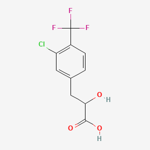 3-[3-Chloro-4-(trifluoromethyl)phenyl]-2-hydroxypropanoic acid