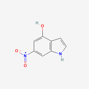 molecular formula C8H6N2O3 B1360826 6-硝基-1H-吲哚-4-醇 CAS No. 885520-71-8