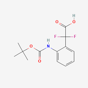 2-(2-((tert-Butoxycarbonyl)amino)phenyl)-2,2-difluoroacetic acid