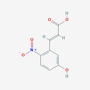 3-(5-Hydroxy-2-nitrophenyl)prop-2-enoic acid