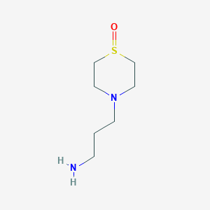 molecular formula C7H16N2OS B1360834 4-(3-Aminopropyl)-1lambda~4~,4-thiazinan-1-one CAS No. 1017791-78-4