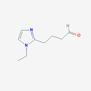 4-(1-Ethyl-1h-imidazol-2-yl)butanal