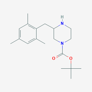 3-(2,4,6-Trimethyl-benzyl)-piperazine-1-carboxylic acid tert-butyl ester